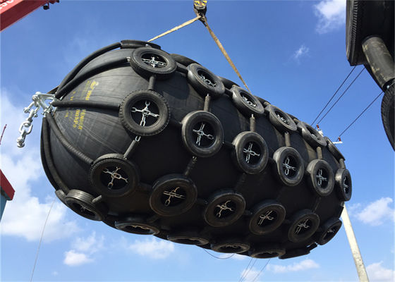 Kualitas 2 * 3.5m Yokohama Type Fender ISO17357 Standar Pneumatic Rubber Fender pabrik