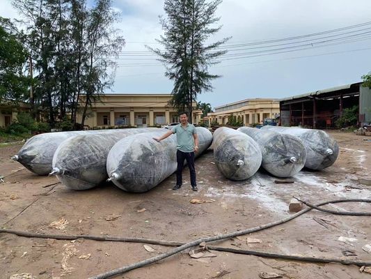Kualitas ISO 14409:2011 Sertifikasi 1800mm Diameter Airbag Ship Launching dengan 6 sampai 10 Tahun Umur untuk Aplikasi Laut pabrik