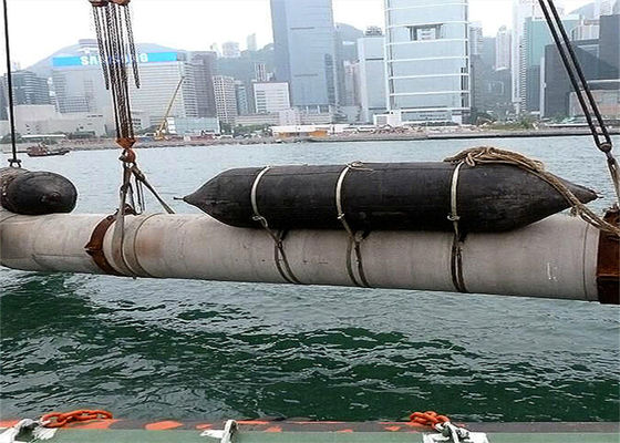 Kualitas ISO 14409 Certified Pneumatic Rubber Fender - Natural Rubber Marine Airbag with 80kpa Working Pressure Pabrik