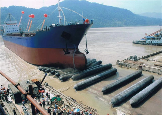 Kualitas ISO 14409 Certified Pneumatic Rubber Fender - Natural Rubber Marine Airbag with 80kpa Working Pressure Pabrik