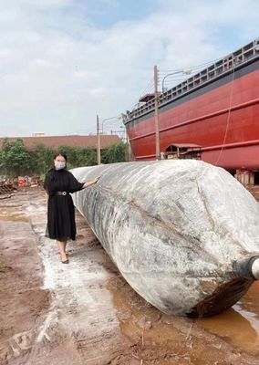 Kualitas Peluncuran Kapal Karet Marine Airbag Inflatable Pneumatic Heavy Lifting pabrik