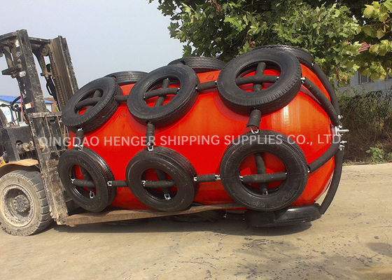 Kualitas ISO17357 Approved Foam Filled Fender, 0.5-4.8m Diameter, High Density Closed-Cell Foam for Port & Vessel Anti-Collision pabrik