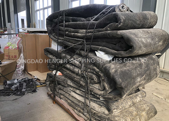 Kualitas Kapal Laut Henger QINGDAO Meluncurkan Karet Airbag Inflatable pabrik