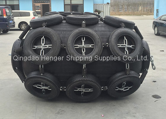 Kualitas ISO17357 Compliant Pneumatic Rubber Fender with Customized 0.3-4.8 M Size and 50kpa & 80kpa Pressure for Marine Applications pabrik