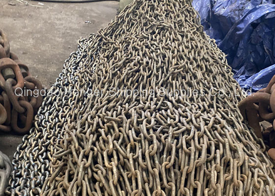 Kualitas Pemesinan Dan Pengelasan Rantai Jangkar Galvanis Terkalibrasi 16mm-100mm pabrik