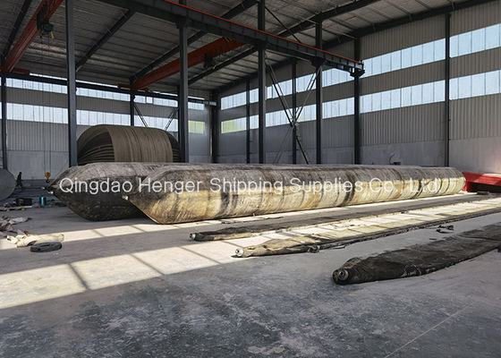 Kualitas ISO 14409 Airbag Karet Laut Bersertifikat dengan Tekanan Kerja 80kPa dan Bahan Karet Alami Pabrik